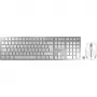 Teclado CHERRY DW 9100 SLIM rato incluído universal RF sem fios + Bluetooth QWERTZ alemão prateado