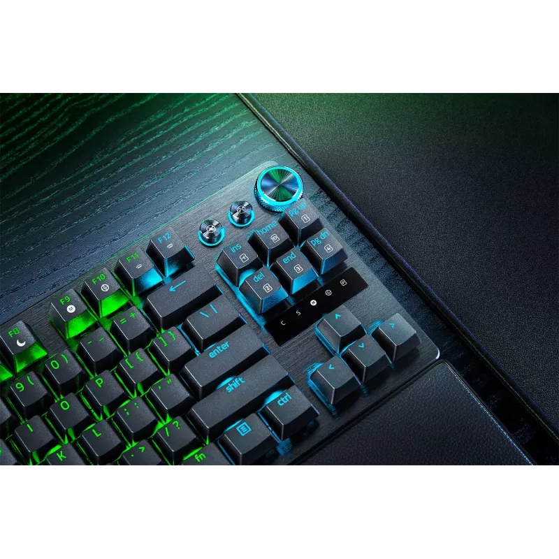 Razer Huntsman V3 Pro Tenkeyless 8KHz | Teclado gaming | Com fios | US | Preto | USB Type-C | Razer Analog Optical Switch Gen-2