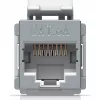 Acoplador Keystone Ubiquiti UACC-Keystone-Coupler-C6A plano aço inoxidável RJ-45