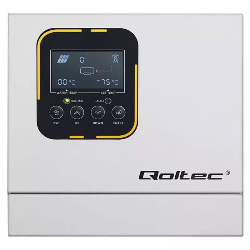 Inversor QOLTEC ECO Solar Boost 4kW MPPT LCD, 4 kW de saída, regulação de carga MPPT, ecrã LCD