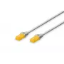 Cabo de rede Digitus CAT 6A U/UTP cabo patch RJ-45 Cat6a 3 m cinzento