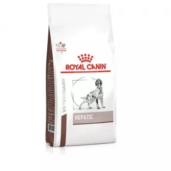 Comida seca para cães Royal Canin Hepatic 1,5 kg — cães adultos, dieta veterinária para doenças hepáticas, sem glúten, sabor a carne