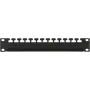 Painel de gestão de cabos LOGON RAO300BL preto metal 48,3 cm