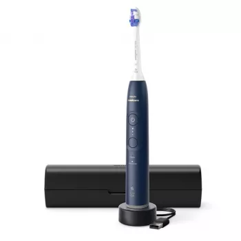 Escova de dentes elétrica Philips Sonicare Series 6100 HX7403/05 — recarregável, bateria de iões de lítio, modos Sensitive e Limpeza diária, azul-escuro
