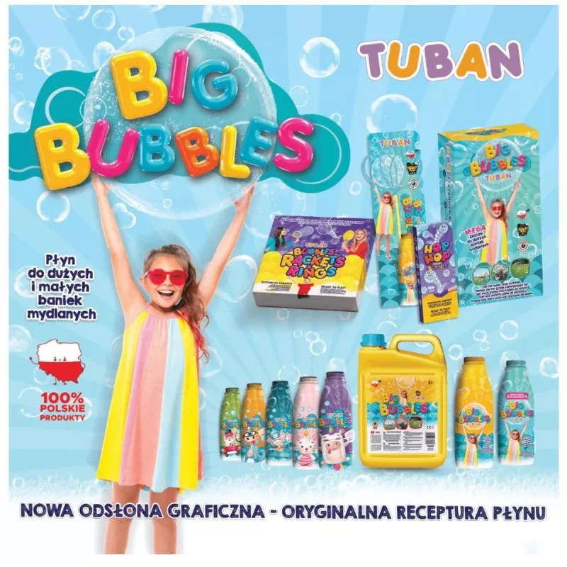 Conjunto de bolas de sabão Tuban DISPLAY SMALL SOAP BUBBLES MIX 36 UNID. x 60 ml