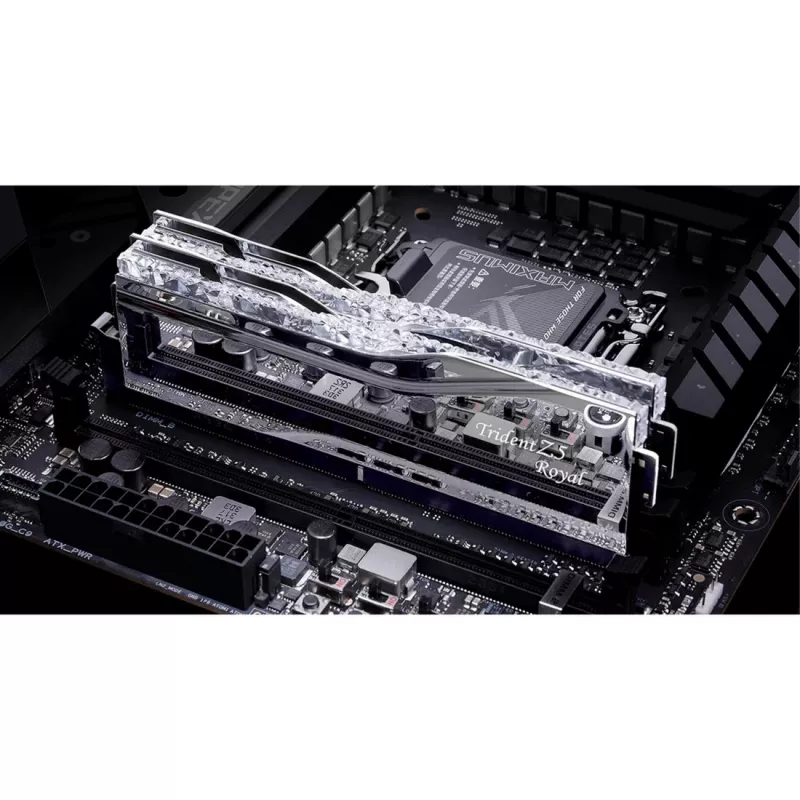 DIMM 32 GB DDR5-6000, memória RAM prateada, F5-6000J2836G16GX2-TR5S, Trident Z5 Royal RGB Silver, INTEL XMP