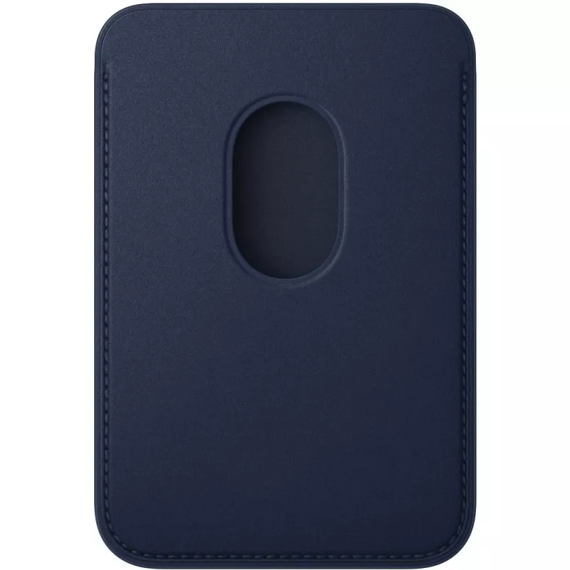 Carteira Apple iPhone FineWoven MagSafe – azul-escuro