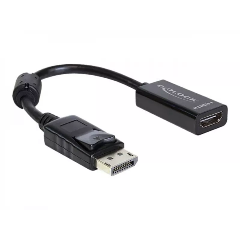 Adaptador de cabo de vídeo DELOCK 61849 0,125 m DisplayPort para HDMI