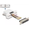 Conjunto de montagem DeLOCK D-Sub 25 pinos fêmea para RJ45 fêmea branco VGA RJ-45