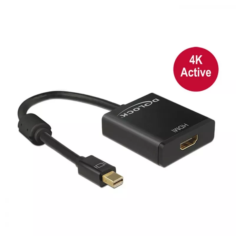 Adaptador de cabo de vídeo DeLOCK 62611 Mini DisplayPort para HDMI
