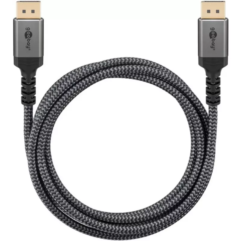Pro Displayport 1.4 Sleeved - Cabo de visualização - 3 m - Preto