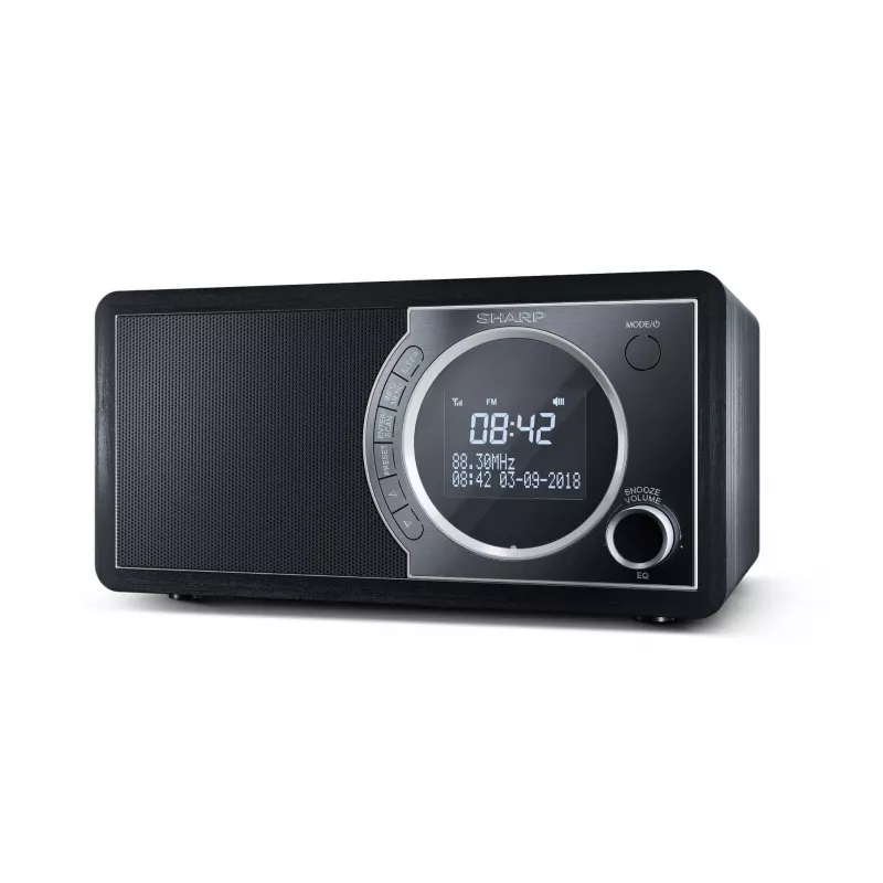 Rádio digital Sharp DR-450 – preto, pessoal, digital, DAB, DAB+, FM, 87,5 – 108 MHz, 174,928 – 239,2 MHz, 3 W