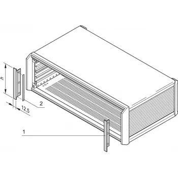 Placa de cobertura lateral SCHROFF PROPAC/PRO - acessório para rack (24576117)