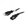 Synergy21 Cabo de alimentação 230V Suíça (ficha)J12/IEC-C13 para aparelhos frios (conector fêmea), 2m, preto,