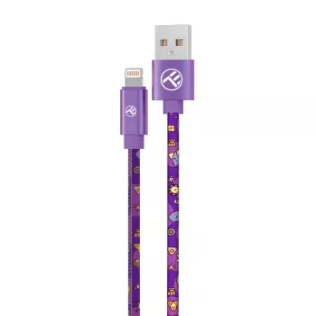 Cabo USB para Lightning Tellur TLL155601 1 m, 3A, roxo