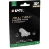 Pen USB Emtec 32 GB USB Type-A USB Type-C D280