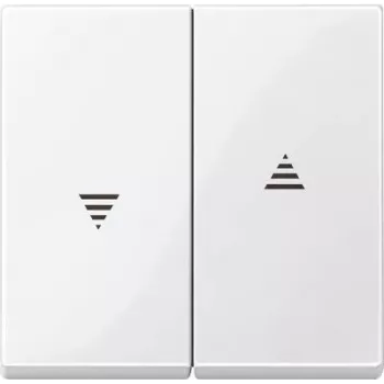 Interruptor de luz Merten 432419, branco, controlo por botão, unipolar