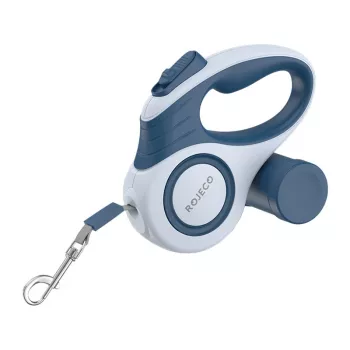 Trela retrátil automática Rojeco A12, 3 m, azul