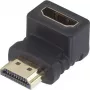 Adaptador HDMI SpeaKa Professional [1x ficha HDMI – 1x conector fêmea HDMI] angular 90° para cima, contactos das fichas banhados a ouro SpeaKa Professional (SP-7870132)