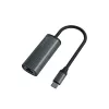 Adaptador SAVIO USB-C 3.1 Gen.1 (M) para RJ-45 Gigabit Ethernet (F), 1000 Mbps, AK-56, cinzento