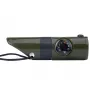 Mil-Tec SP.22073 apito de sobrevivência 6 em 1, verde-azeitona