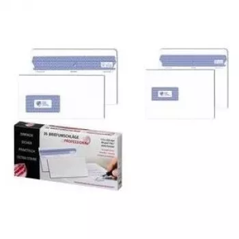 Envelope MAILmedia 112 x 225 mm com janela, tecnologia de fecho patenteada