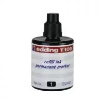 Tinta de recarga para marcador Edding T 100 preto 100 ml