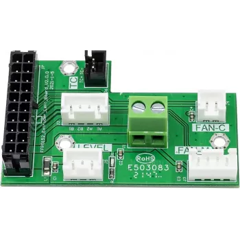 Placa extrusora 3D Flashforge Creator 4 verde – placa de controlo de extrusora de substituição para Creator 4