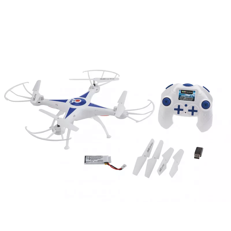 Revell GO STUNT 4 rotores quadricóptero 380 mAh azul, branco