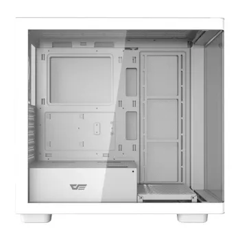 Caixa de computador DarkFlash DS900G branco — Mid-Tower, vidro temperado, sem ventoinhas