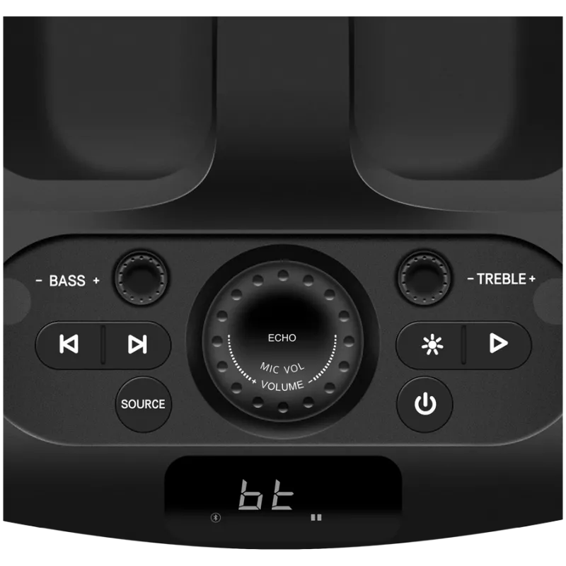 Altifalante portátil de festa Sven PS-1000 160 W, Bluetooth, FM, Karaoke, preto