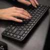 Mini teclado sem fios Tellur TLL491251 preto design compacto, layout portátil