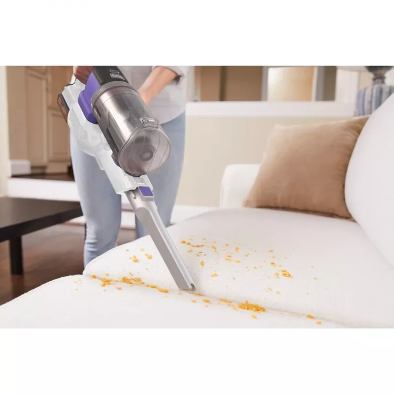 Black & Decker BHFEV1825CP Aspirador vertical/escova elétrica aspirador 2-em-1 com bateria a seco sem saco branco 2,5 Ah