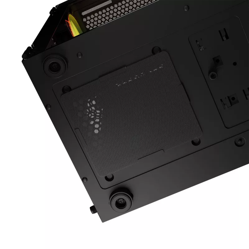 Caixa de computador Logic Concept Portos Mini ARGB Micro ATX preto