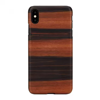 Capa para smartphone man and wood para iPhone XS Max – preto ébano, cobertura traseira rígida protetora