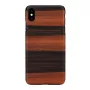 Capa para smartphone man and wood para iPhone XS Max – preto ébano, cobertura traseira rígida protetora