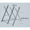 Einhell 4500067 cavalete para motosserra, prateado, metal galvanizado
