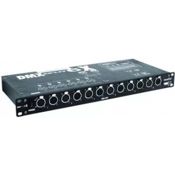 Divisor DMX EUROLITE Split 6X de 6 canais 48,30cm montagem em rack de 19 polegadas