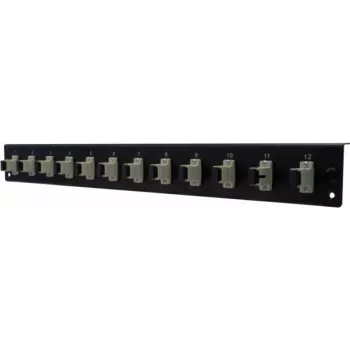 Acessório para patch panel de fusão Dexlan 395430 montagem em rack 1U fibra ótica