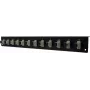 Acessório para patch panel de fusão Dexlan 395430 montagem em rack 1U fibra ótica