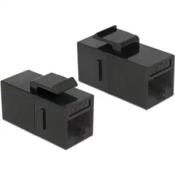 Módulo Keystone DeLOCK 86381 angular preto RJ-45