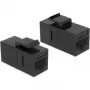 Módulo Keystone DeLOCK 86381 angular preto RJ-45