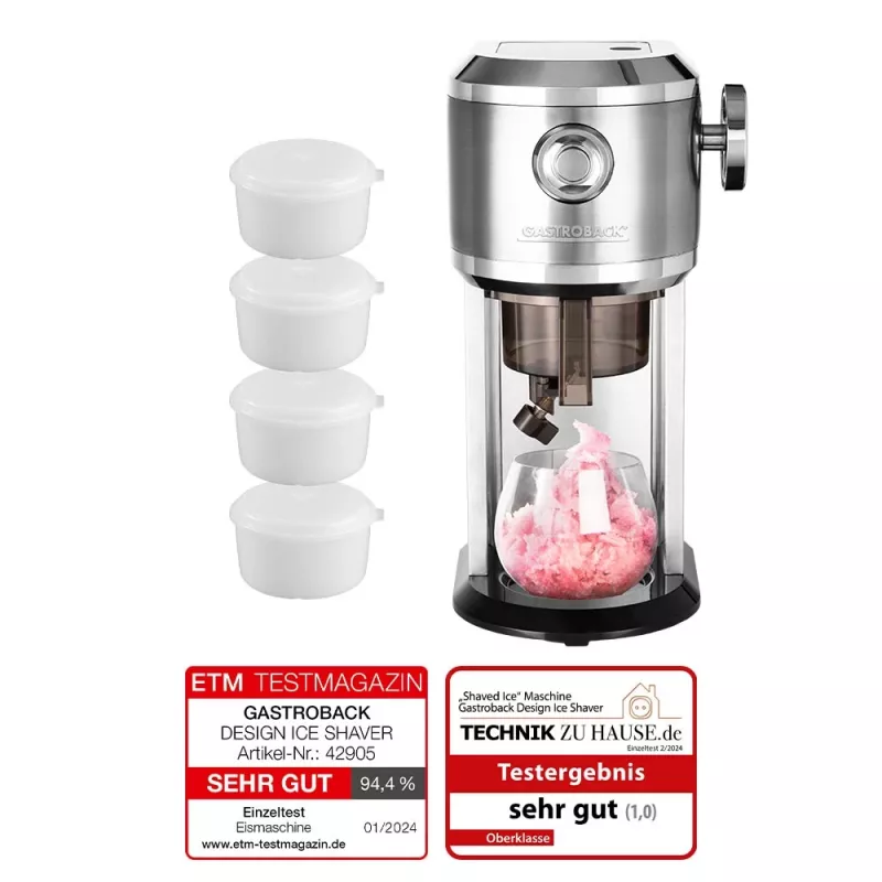 Conjunto de módulos para cubos de gelo GASTROBACK 4 unid. com tampa para formas de gelo 91552