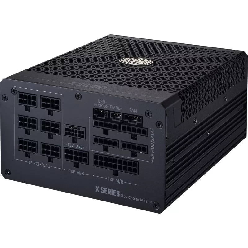 Cooler Master X Silent Edge Platinum 1100 MPS-B001-AZBP-NBEU fonte de alimentação para PC, 1100 W, 80 PLUS Platinum, ATX 3.1, modular, 12VHPWR, 20+4 pinos, preta