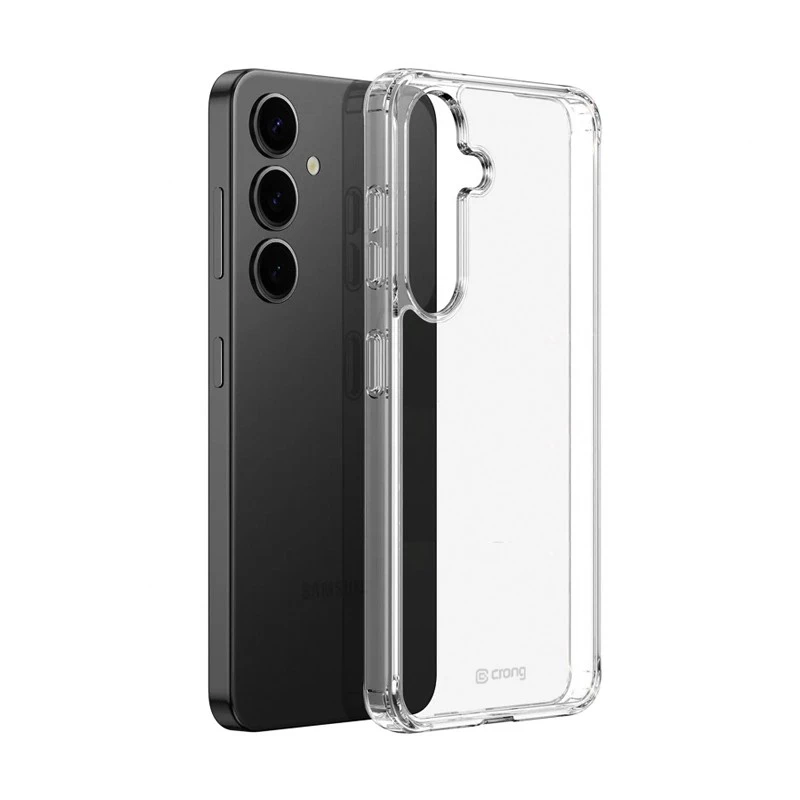 Capa de proteção transparente Crong Crystal Shield para Samsung Galaxy S25