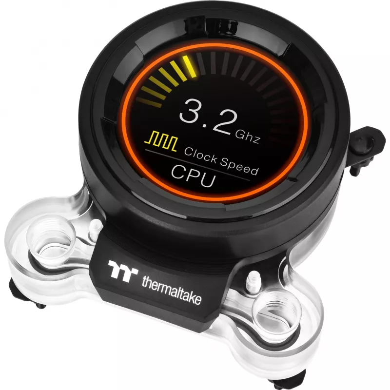 Refrigeração líquida Pacific MX2 Ultra Bloco de água para CPU, cobre, sensor de temperatura com LCD de 2,1 polegadas