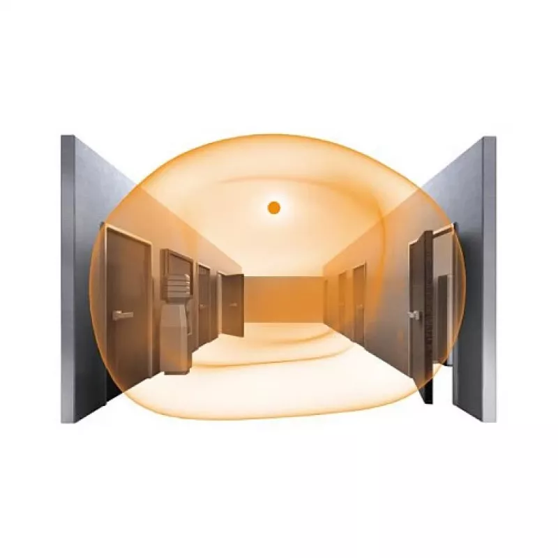 Luminária interior de teto/parede Steinel RS PRO P1 plano S PMMA branco neutro 9,5 W 1010 lm IP54 com sensor de movimento