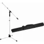 Suporte de microfone Omnitronic MS-1W com braço articulado – versão branca