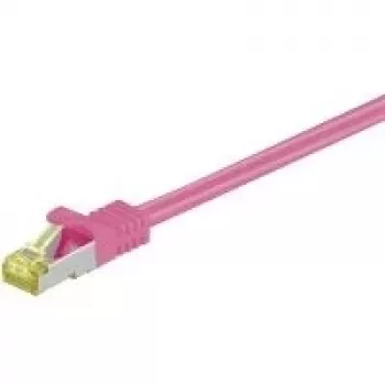 Cabo de rede Goobay RJ-45 CAT7 1,5 m magenta S/FTP