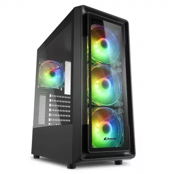 Caixa de PC Sharkoon TK4 RGB Midi Tower Preta